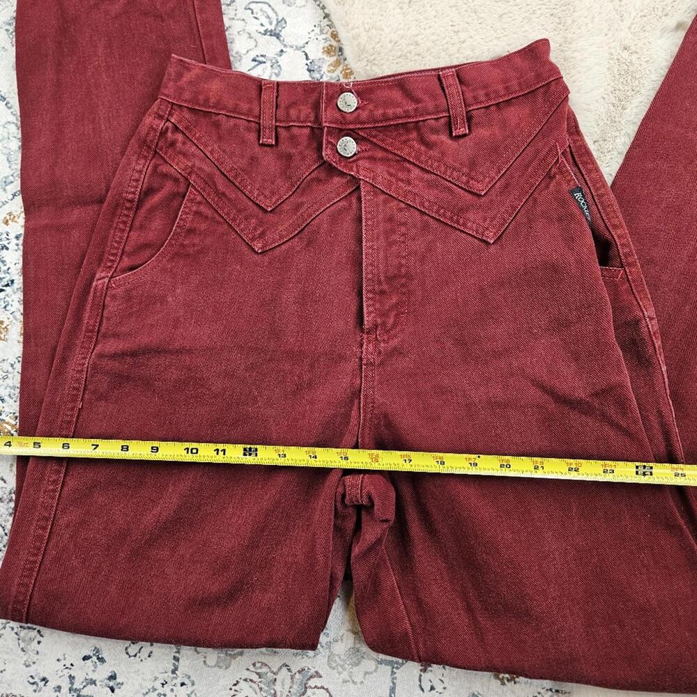 Rocky Mountain Clothing Co Rockies Red Vintage Cotton Denim Jeans Made in USA - Picture 4 of 12